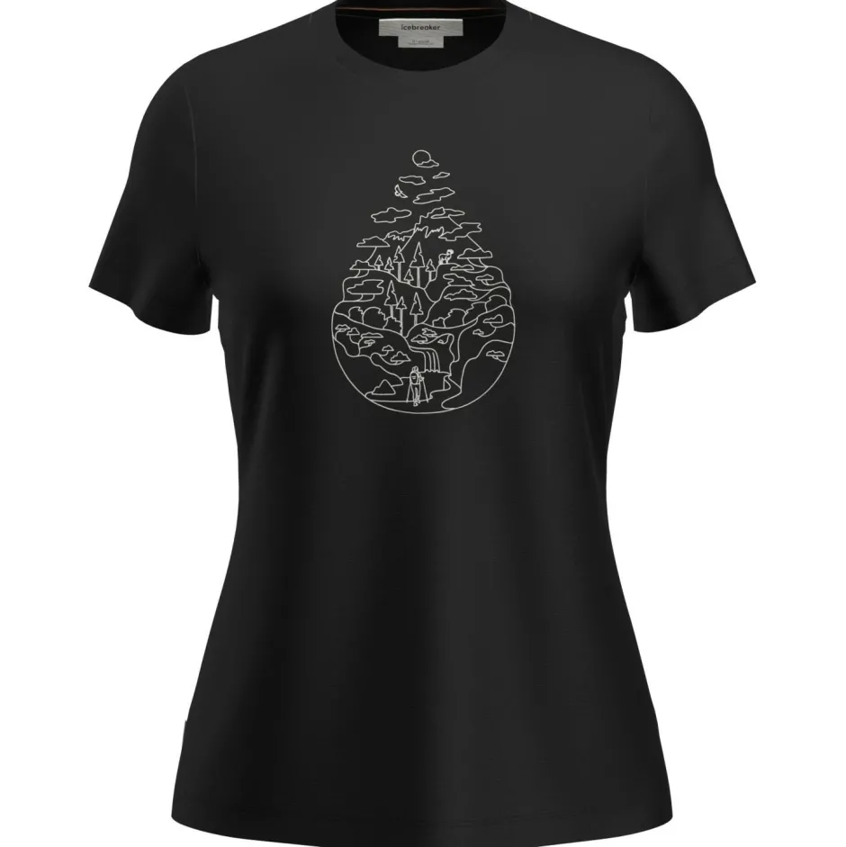 Icebreaker Alltagsbekleidung|Wanderbekleidung-- Women's Merino 150 Tech Lite III S/S Hike Path - Merinoshirt