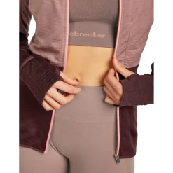 Icebreaker - Women's 200 RealFleece Descender L/S Zip Hoodie - Merinohoodie Online