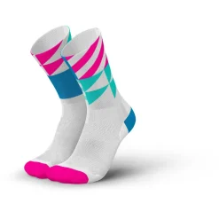 INCYLENCE Radsocken|Socken-- Ultralight Elements - Laufsocken White Blue Pink