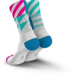 INCYLENCE Radsocken|Socken-- Ultralight Elements - Laufsocken White Blue Pink