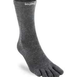 Injinji Wandersocken|Merinosocken-- Liner Crew Wool - Multifunktionssocken Slate