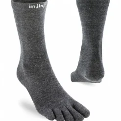 Injinji Wandersocken|Merinosocken-- Liner Crew Wool - Multifunktionssocken Slate