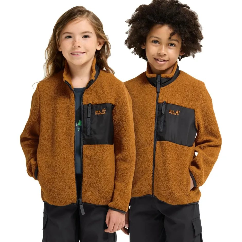 Jack Wolfskin Wanderbekleidung|Jacken-- Kid's Lite Curl Fullzip - Fleecejacke