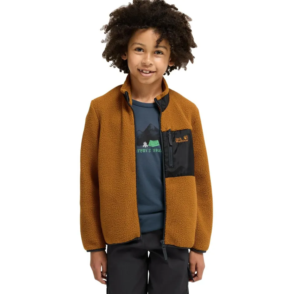 Jack Wolfskin Wanderbekleidung|Jacken-- Kid's Lite Curl Fullzip - Fleecejacke