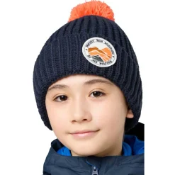 Jack Wolfskin Kopfbedeckungen|Alltagsbekleidung-- Kid's Pompom Badge Beanie - Mütze
