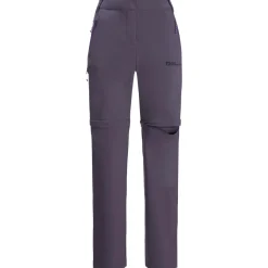 Jack Wolfskin Trekkingbekleidung|Wanderbekleidung-- Women's Glastal Zip Away Pants - Zip-Off-Hose Dark Grape
