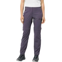 Jack Wolfskin Trekkingbekleidung|Wanderbekleidung-- Women's Glastal Zip Away Pants - Zip-Off-Hose Dark Grape