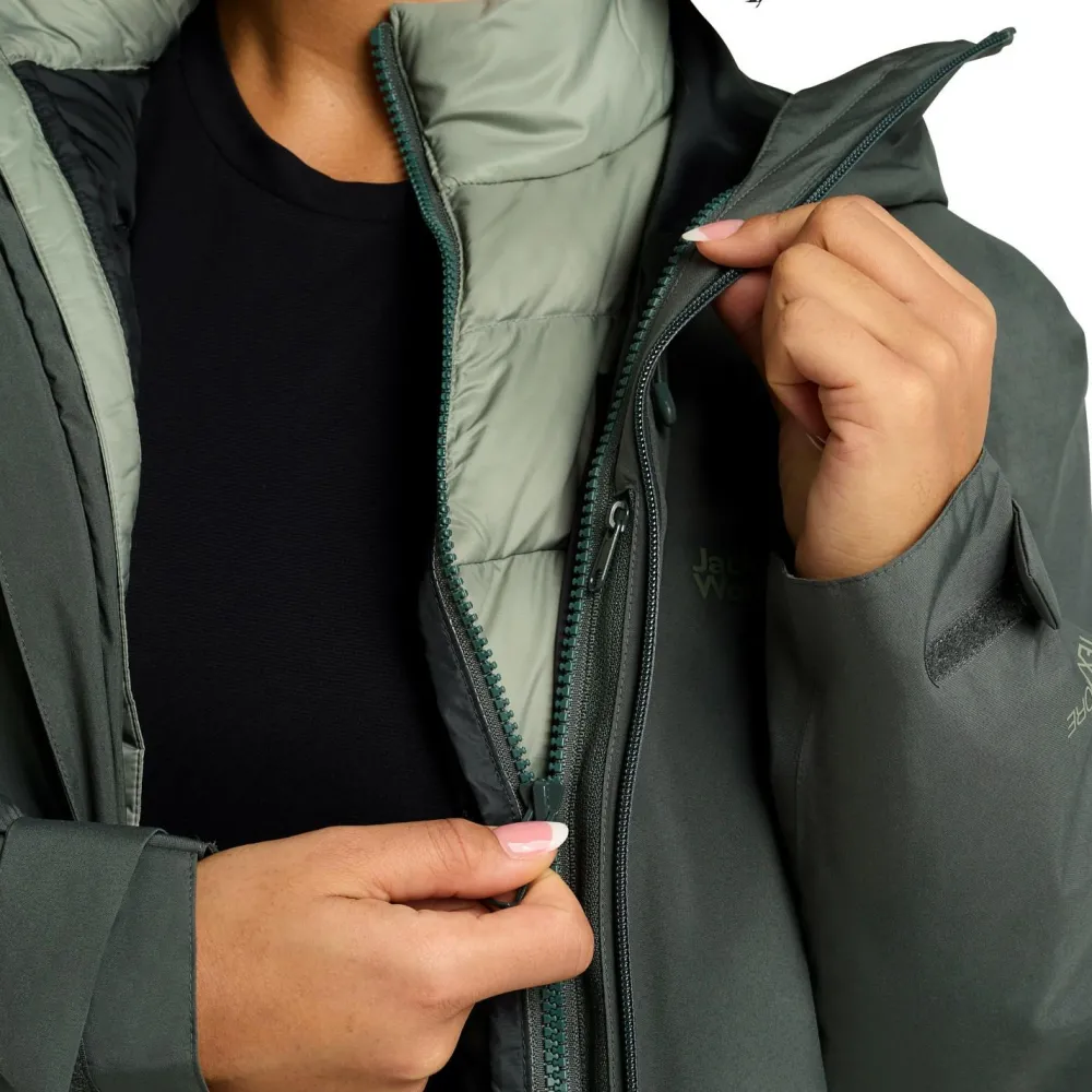 Jack Wolfskin - Women's Icecape 3in1 Down Jacket RDS - Doppeljacke Slate Green Sale