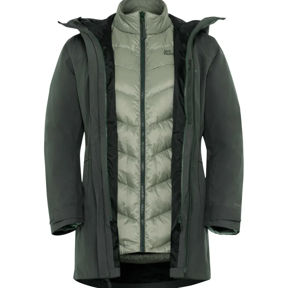 Jack Wolfskin - Women's Icecape 3in1 Down Jacket RDS - Doppeljacke Slate Green Sale
