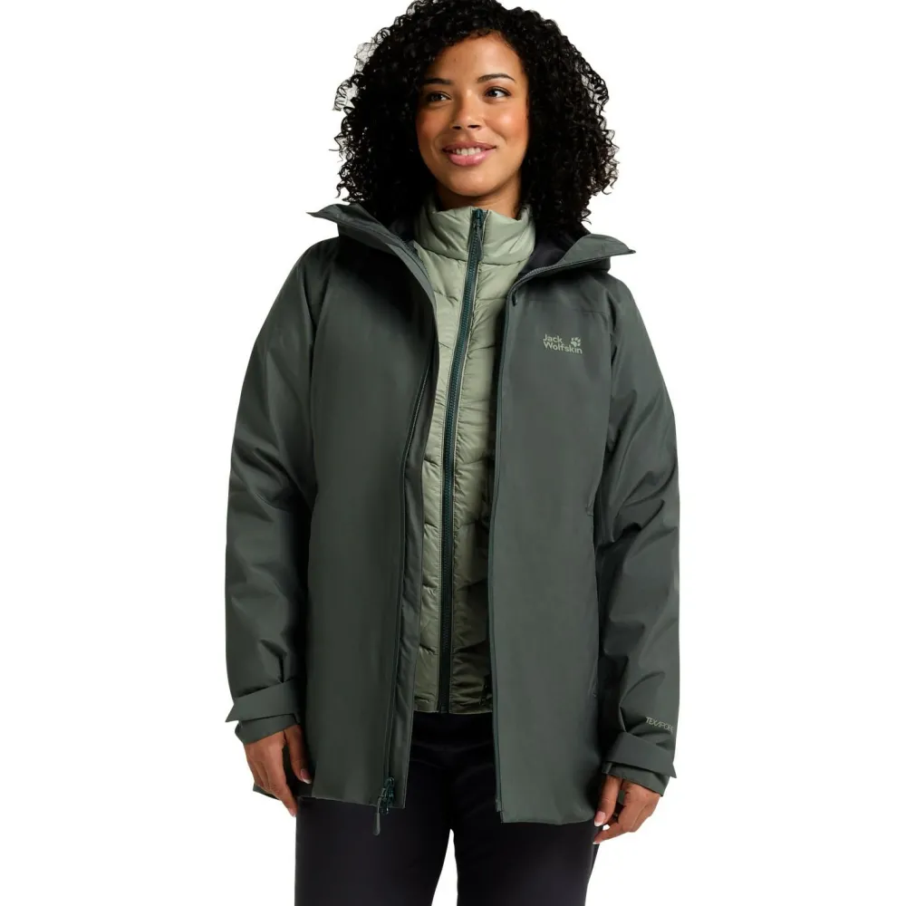 Jack Wolfskin - Women's Icecape 3in1 Down Jacket RDS - Doppeljacke Slate Green Sale