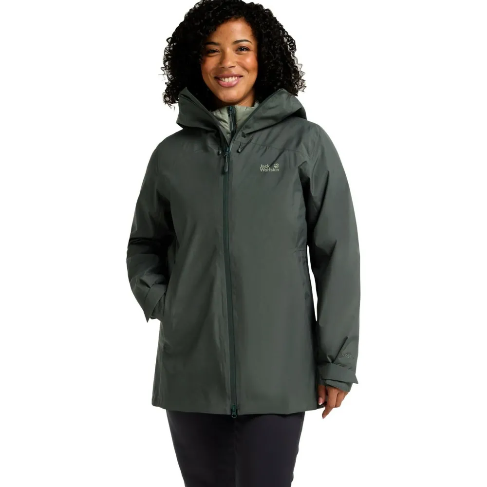 Jack Wolfskin - Women's Icecape 3in1 Down Jacket RDS - Doppeljacke Slate Green Sale