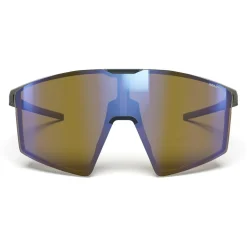 Julbo Trekkingbekleidung|Hochtourenbekleidung-- Edge Cover Reactiv S2-4 - Gletscherbrille Dark Brown / Brown / Blue Flash