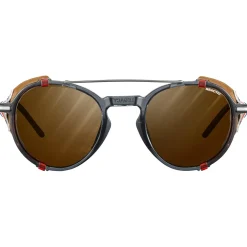 Julbo - Legacy Reactiv S2-4 (VLT 5-20%) - Gletscherbrille Black Transparent / Red / Brown / Brown Hot