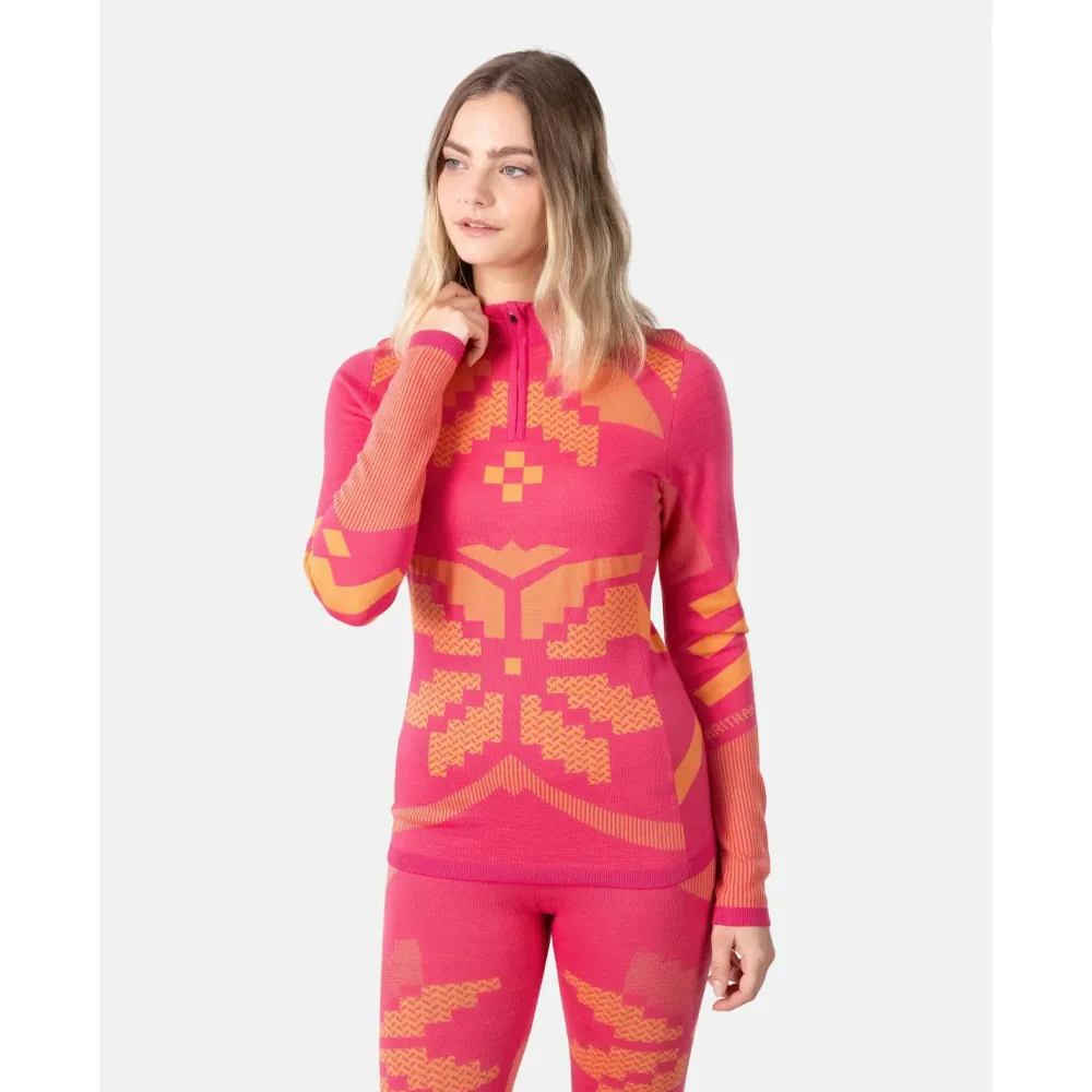 - Woen' Faith Haf Zip - erinounterwäche < Kari Traa Outlet