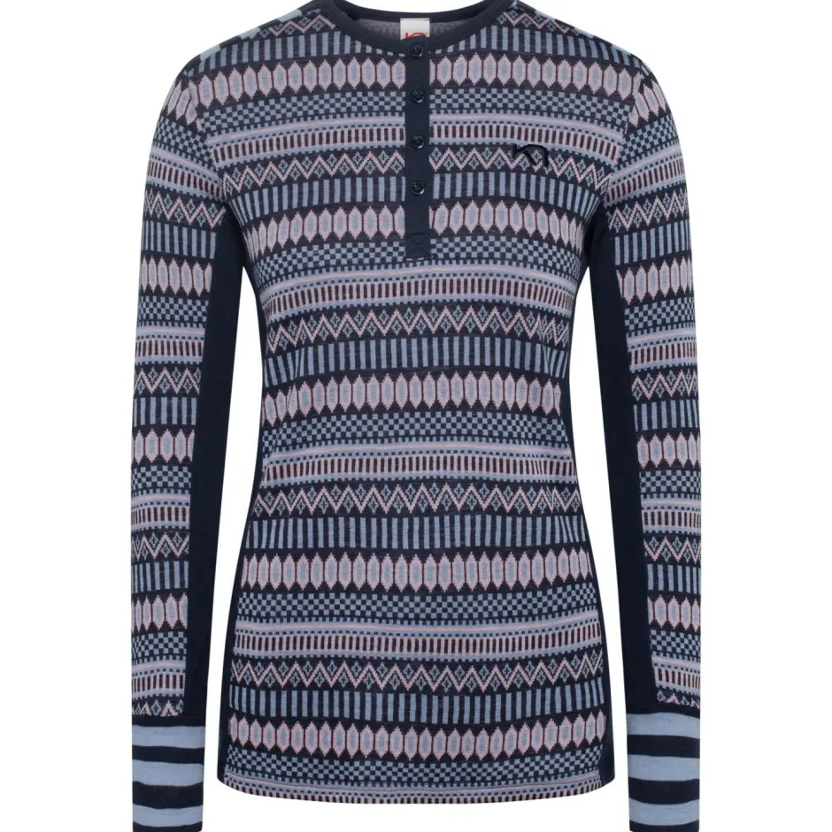 Kari Traa Skibekleidung|Merinounterwäsche-- Women's Åkle L/S - Merinounterwäsche Dark Navy Blue