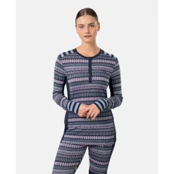 Kari Traa Skibekleidung|Merinounterwäsche-- Women's Åkle L/S - Merinounterwäsche Dark Navy Blue