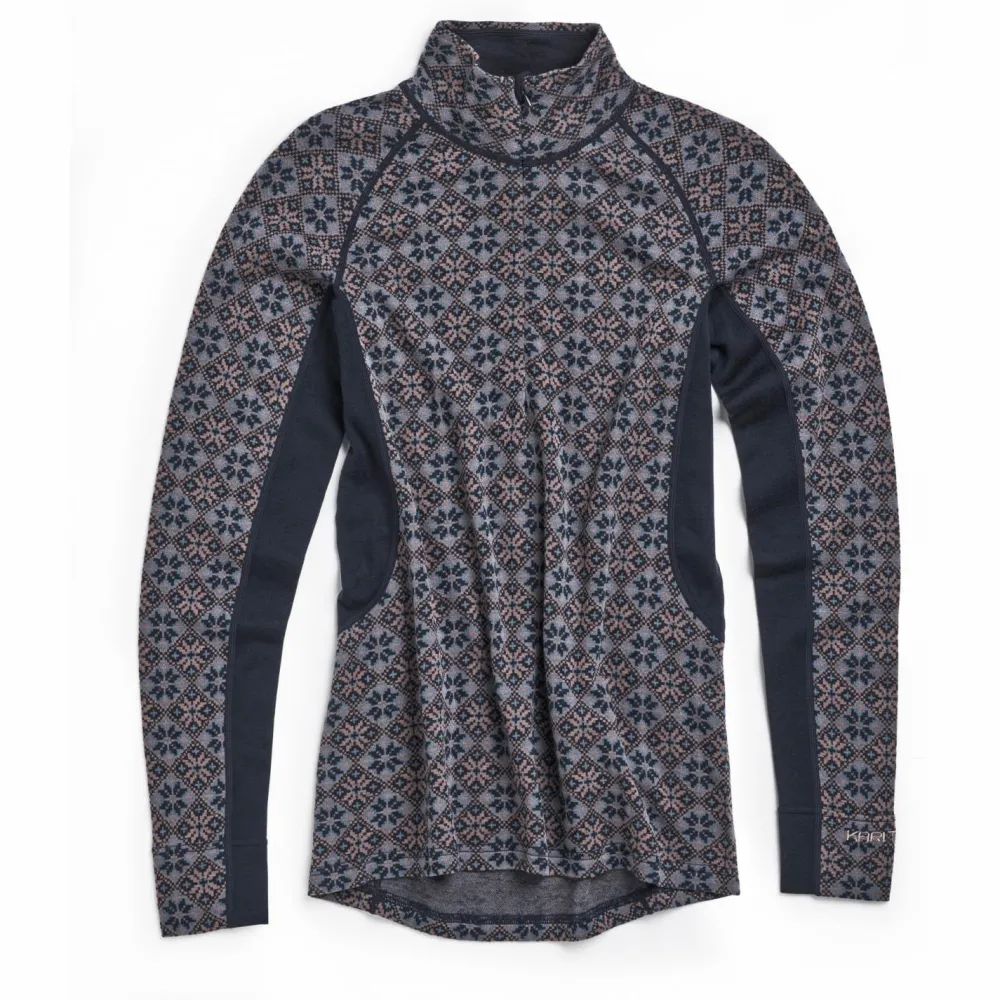 - Woen' Roe ight Haf Zip - erinounterwäche < Kari Traa Best