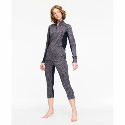 - Woen' Roe ight Haf Zip - erinounterwäche < Kari Traa Best