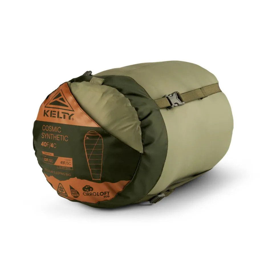 Kelty Kunstfaserschlafsäcke-- Cosmic Synthetic 40 - Kunstfaserschlafsack Duffel Bag / Sea Spray / Cathay Spice