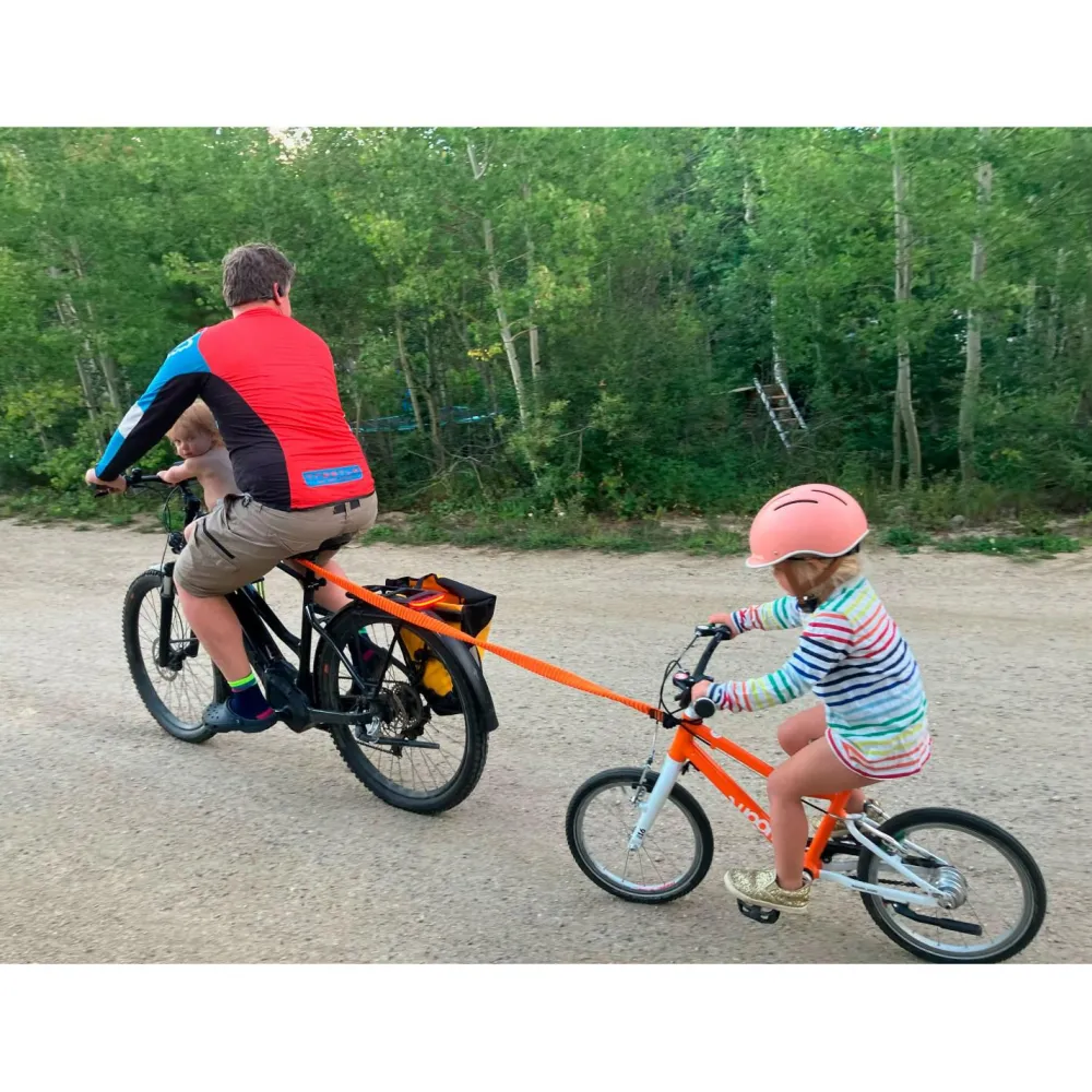 Kids Ride Shotgun - MTB Tow Rope - Fahrradabschleppseil Orange