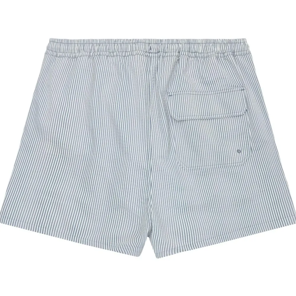 - id-Thigh Stripe Seersucker Swishorts - Badehose < KnowledgeCotton Apparel Online