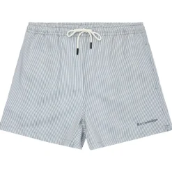 - id-Thigh Stripe Seersucker Swishorts - Badehose < KnowledgeCotton Apparel Online