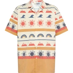 KnowledgeCotton Apparel Alltagsbekleidung|Shirts, Hemden & Longsleeves-- Box Fit Short Sleeved AOP Seersucker Shirt - Hemd Multi Color AOP