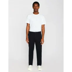 KnowledgeCotton Apparel - Chuck Regular Flannel Chino Pants - Freizeithose Night Sky Discount