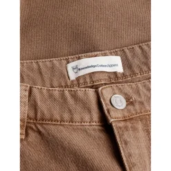 KnowledgeCotton Apparel Hosen|Alltagsbekleidung-- Flint 5-Pocket Twill Shorts - Shorts Tiramisu