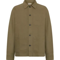 KnowledgeCotton Apparel - Heavy Canvas Overshirt - Hemd Burned Olive