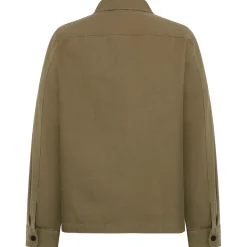 KnowledgeCotton Apparel - Heavy Canvas Overshirt - Hemd Burned Olive