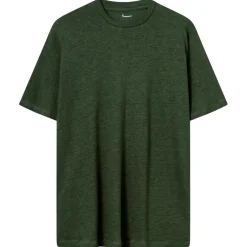 KnowledgeCotton Apparel Alltagsbekleidung|T-Shirts-- Linen T-Shirt - T-Shirt