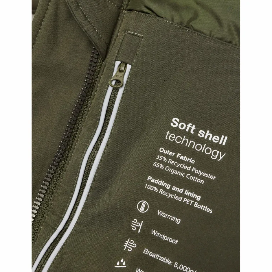 KnowledgeCotton Apparel Jacken|Alltagsbekleidung-- Long Soft Shell Jacket Climate Shell - Mantel