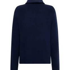 - 1/2 Neck Zip erino Woo Rib Knit - erinopuover < KnowledgeCotton Apparel New