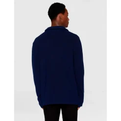 - 1/2 Neck Zip erino Woo Rib Knit - erinopuover < KnowledgeCotton Apparel New