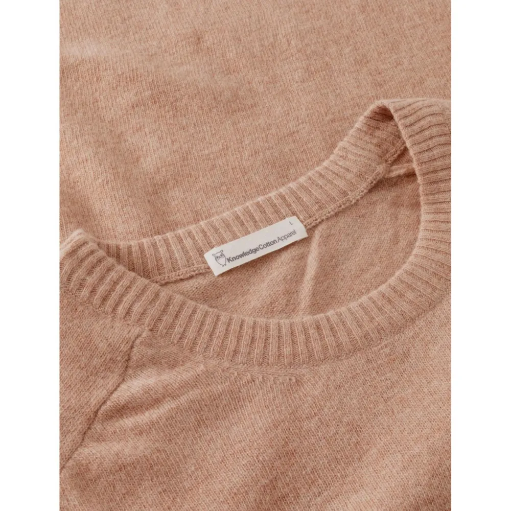 KnowledgeCotton Apparel - O-Neck Wool Knit - Wollpullover Hot