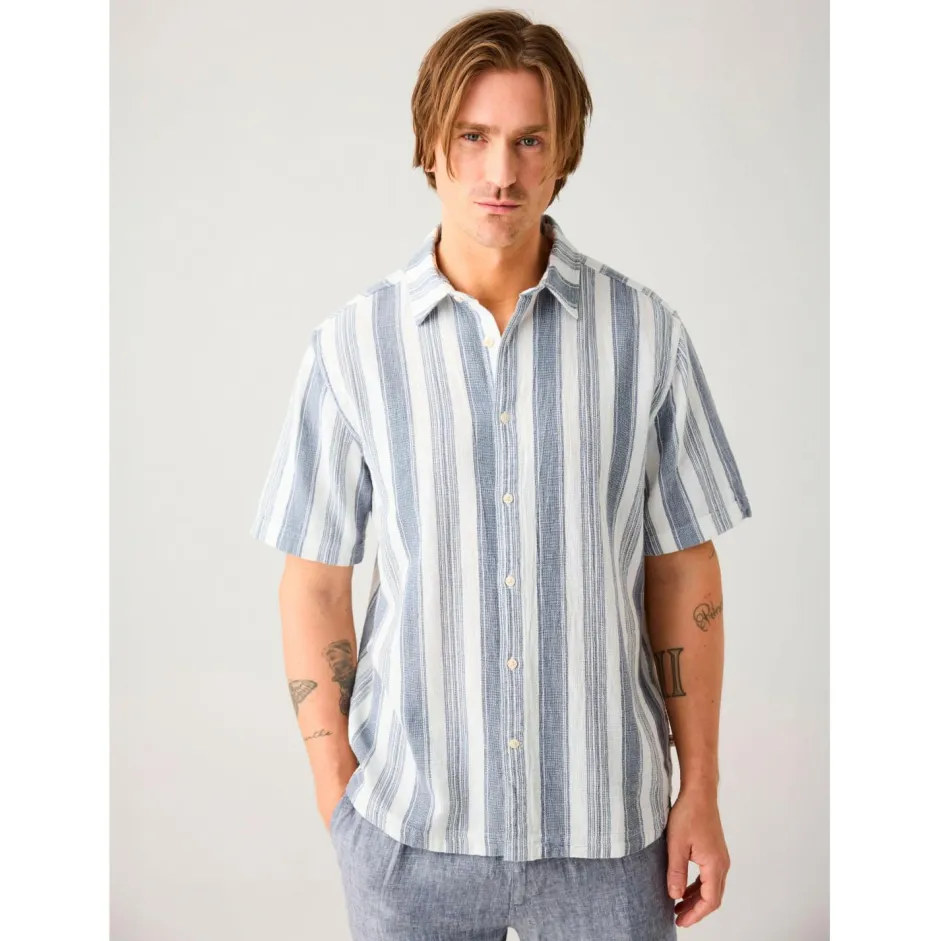 KnowledgeCotton Apparel - Organic Cotton Striped Shirt II - Hed