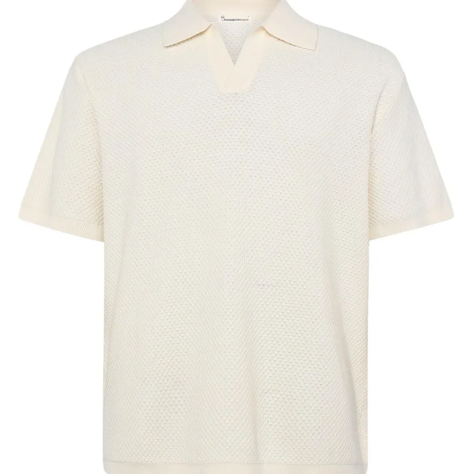 KnowledgeCotton Apparel Alltagsbekleidung|Shirts, Hemden & Longsleeves-- Organic Cotton Knitted Polo - Polo-Shirt