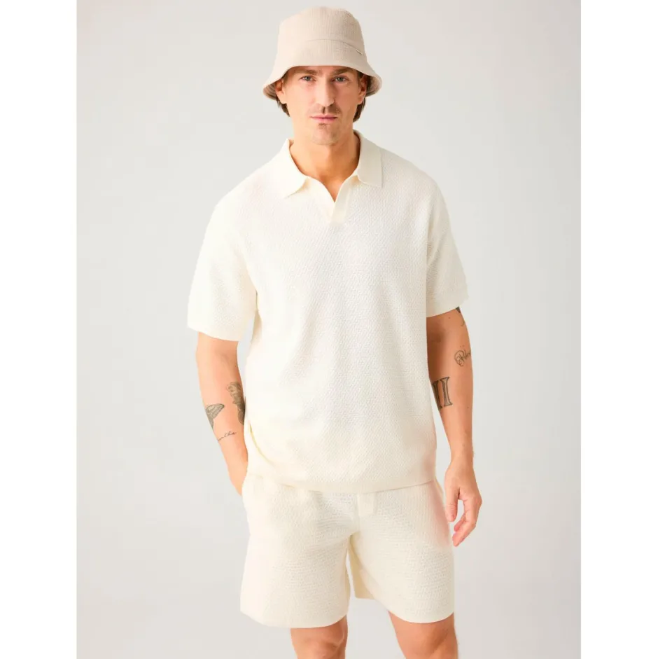 KnowledgeCotton Apparel Alltagsbekleidung|Shirts, Hemden & Longsleeves-- Organic Cotton Knitted Polo - Polo-Shirt