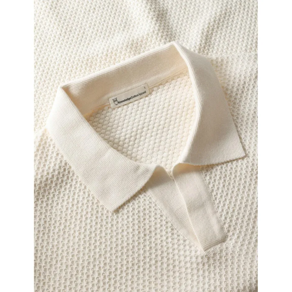 KnowledgeCotton Apparel Alltagsbekleidung|Shirts, Hemden & Longsleeves-- Organic Cotton Knitted Polo - Polo-Shirt