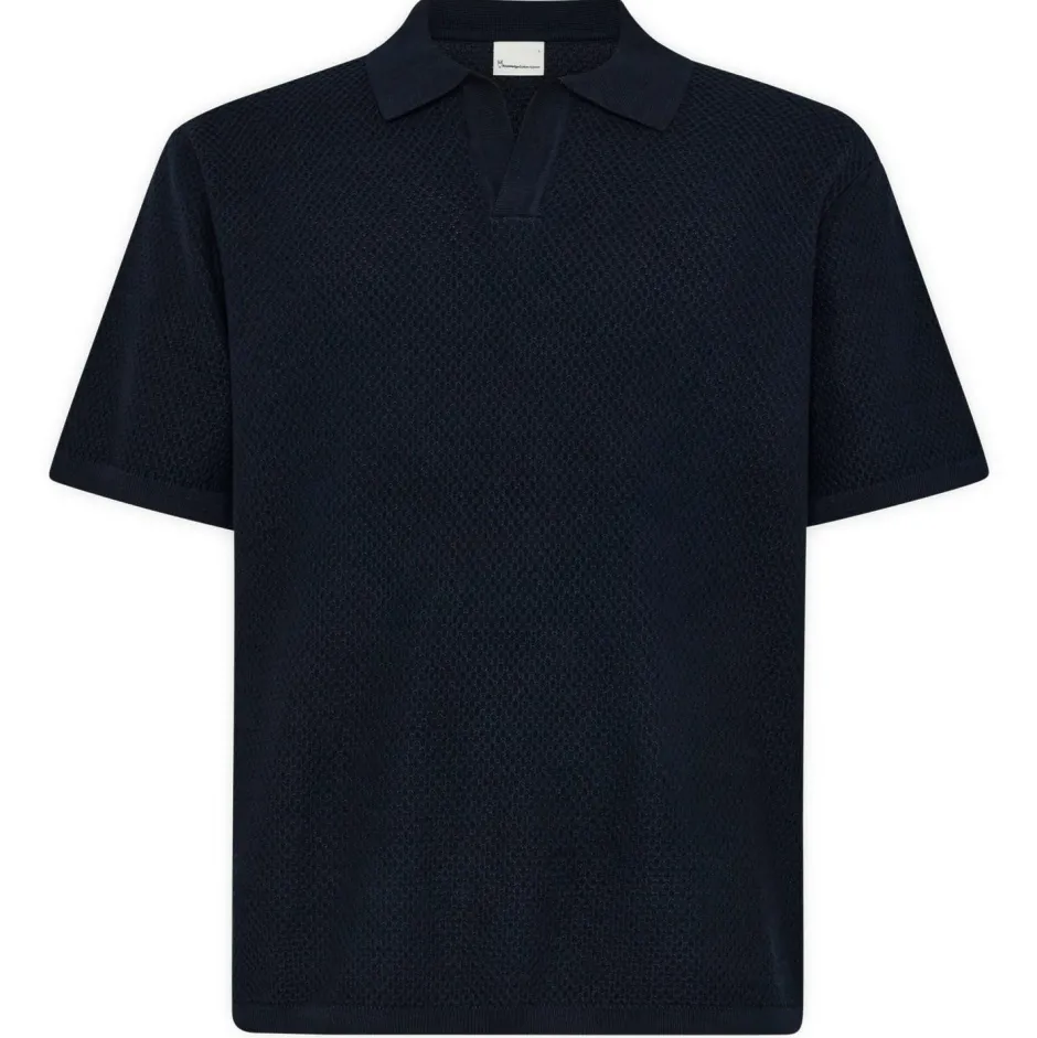 KnowledgeCotton Apparel Alltagsbekleidung|Shirts, Hemden & Longsleeves-- Organic Cotton Knitted Polo - Polo-Shirt