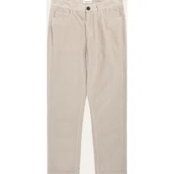 KnowledgeCotton Apparel - 5-Pocket 8-Wales Corduroy Pant - Freizeithose Light Feather Gray Hot