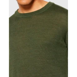 KnowledgeCotton Apparel Pullover & Hoodies|Alltagsbekleidung-- Regular Merino Knit Crew Neck - Wollpullover