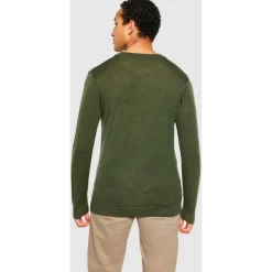 KnowledgeCotton Apparel Pullover & Hoodies|Alltagsbekleidung-- Regular Merino Knit Crew Neck - Wollpullover