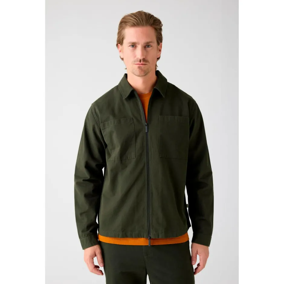KnowledgeCotton Apparel Shirts, Hemden & Longsleeves|Alltagsbekleidung-- Regular Fit Twill Overshirt - Hemd
