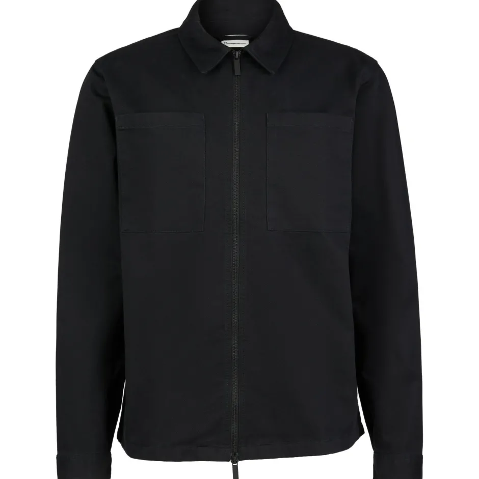 KnowledgeCotton Apparel Shirts, Hemden & Longsleeves|Alltagsbekleidung-- Regular Fit Twill Overshirt - Hemd