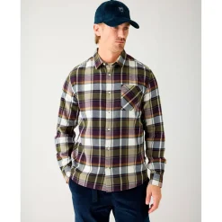 KnowledgeCotton Apparel - Regular Light Flannel Checkered - Hemd Sale