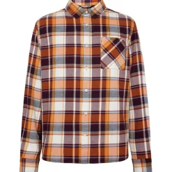 KnowledgeCotton Apparel - Regular Light Flannel Checkered - Hemd Sale