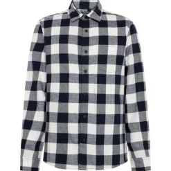 KnowledgeCotton Apparel - Reguar Fit Checkered Fanne - Hed