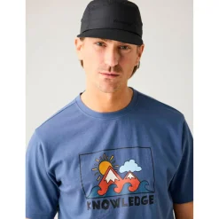 KnowledgeCotton Apparel - Regenerative Organic Cotton Front Print T-hirt - T-hirt